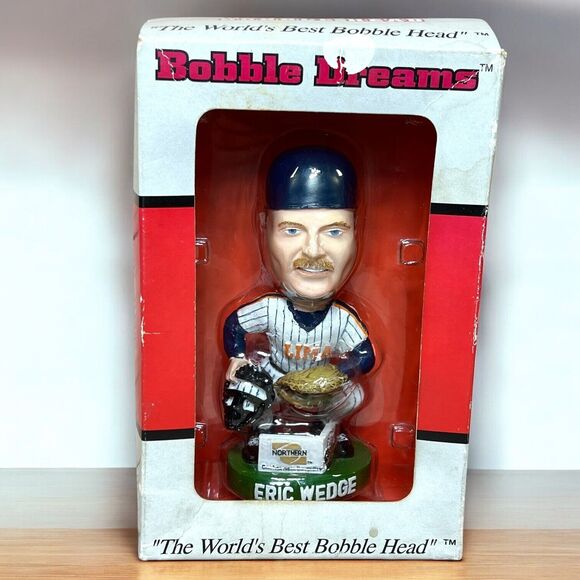ERIC WEDGE Bobblehead LIMA LOCOS Baseball Catcher RARE 2003 SGA -Indians Manager - Picture 1 of 15